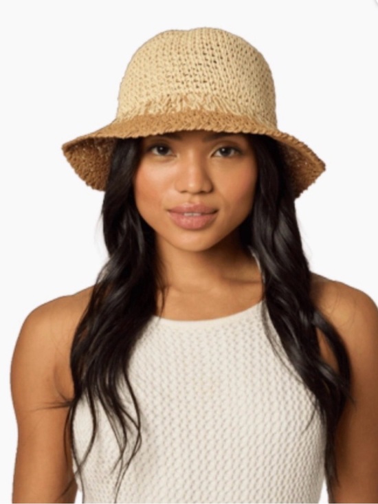Eugenia Kim Accessories - Eugenia Kim Natural Beige Woven Bucket Hat